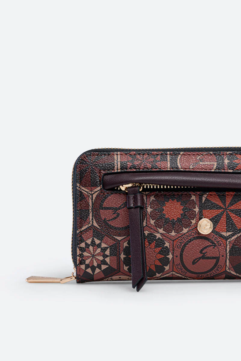 Portafoglio con zip Teodosia Garnet - immagine 3