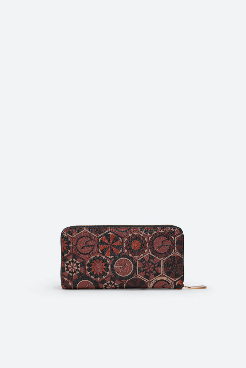 Portafoglio con zip Teodosia Garnet - immagine 5