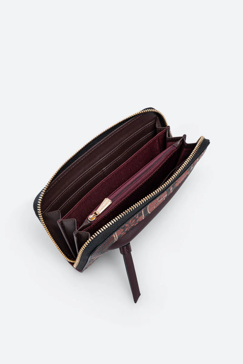 Portafoglio con zip Teodosia Garnet - immagine 6