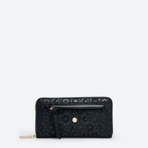 Portafoglio con zip Teodosia Casual Nero
