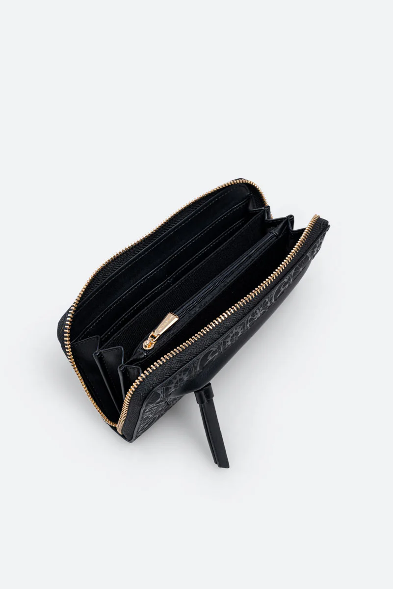 Portafoglio con zip Teodosia Casual Nero - immagine 6