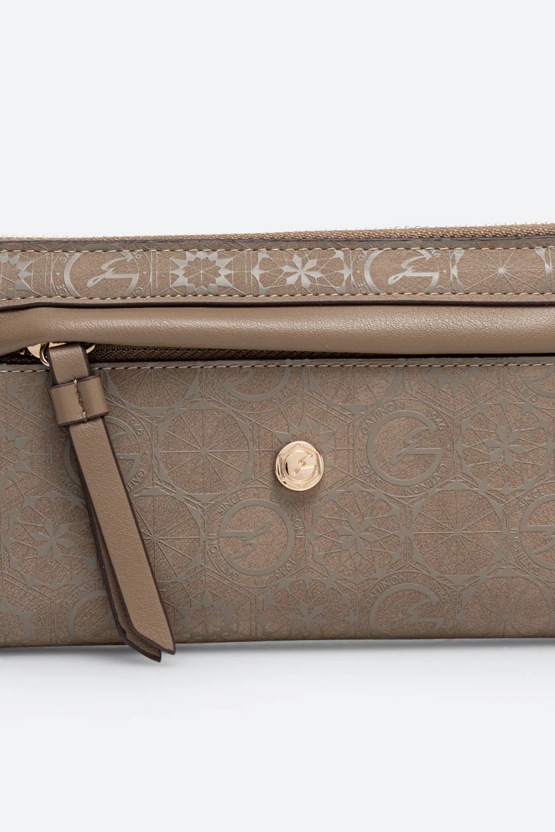 Portafoglio con zip Teodosia Casual Tortora - immagine 3