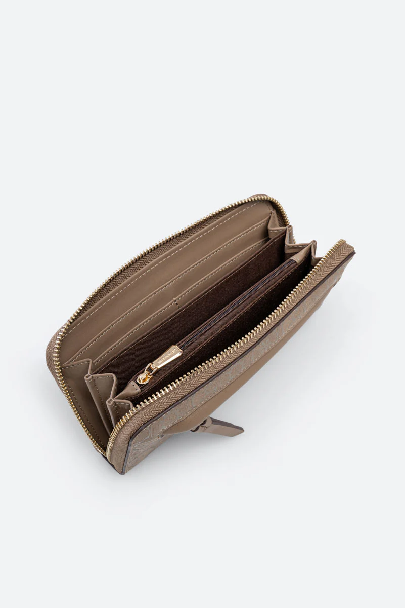 Portafoglio con zip Teodosia Casual Tortora - immagine 6