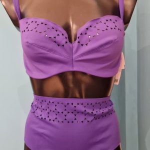 Bikini Chantelle sfoderato con ferretto colore viola taglia 4D PREZZO SPECIALE