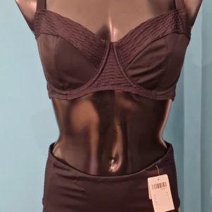 Bikini Donna Chantelle Nero con Ferretto e Slip Alto