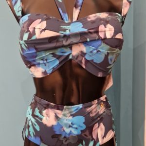 Bikini Triumph Summer Fleur DP fascia a fantasia fiorata blu
