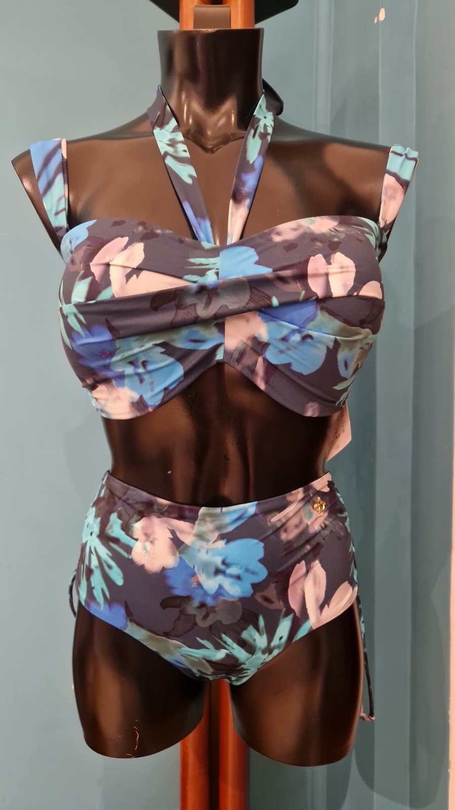 Bikini Triumph Summer Fleur DP fascia a fantasia fiorata blu - immagine 2