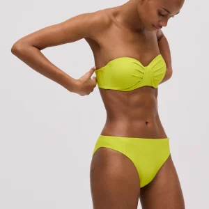 Bikini a Fascia con Coppa Strutturata e Ferretto Ysabel Mora – Lime