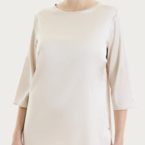 Blusa Donna Manica 3/4 in Stretch Satin โ Elegante e Fluida