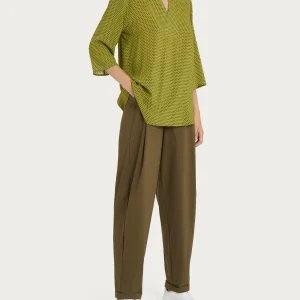 Blusa con Scollo a V a Fantasia Ragno