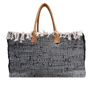 Borsa in Tessuto Artigianale con Frange