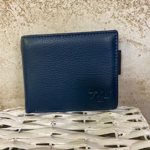 Portafogli vera pelle BLU