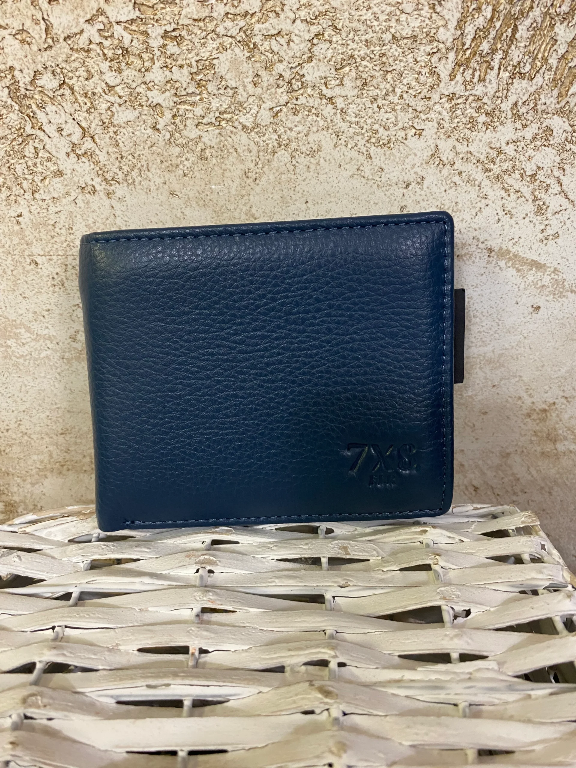 Portafogli vera pelle BLU - immagine 2