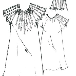 Camicia da notte in plumetis Anna Raggi