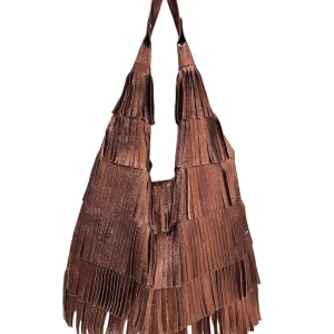 Susy Mix Borsa di Pelle con Frange