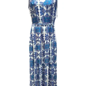 2Bekini Abito Lungo Prendisole Candy Paisley Indigo