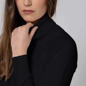 Maglia Basic collo alto nera