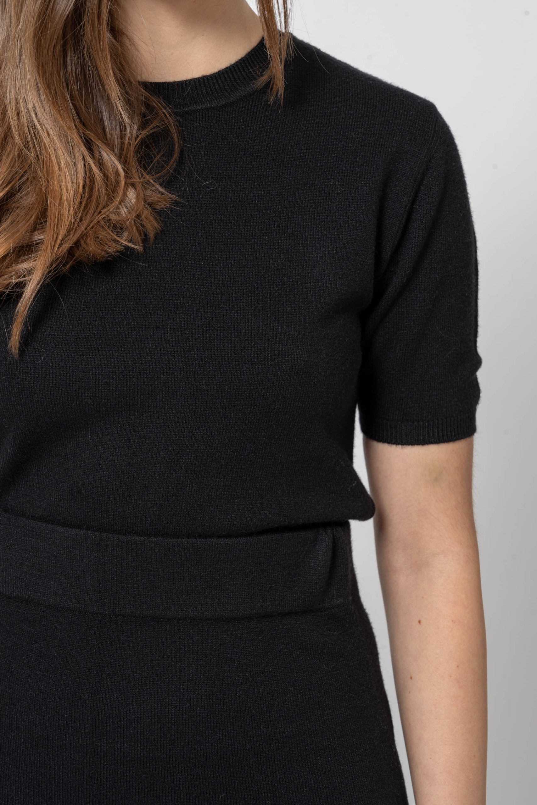 Crop Top manica corta nero - immagine 7