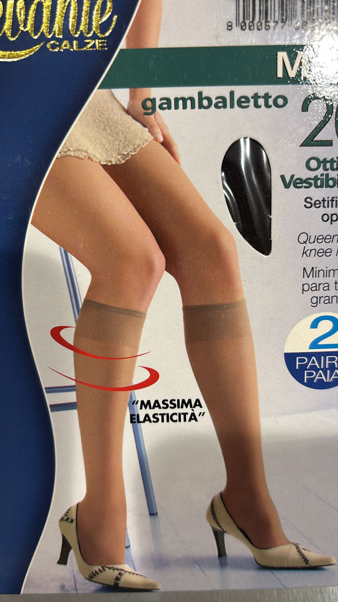 Gambaletto Levante Maxi 20 Den – Vestibilità Confortevole | 2 Paia - immagine 2