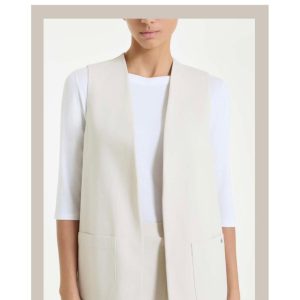 Gilet Donna Ragno in Compact Light Vestibilità Over