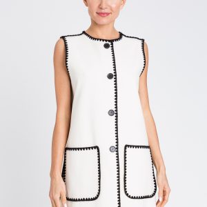 Gilet Moda Twinset Donna Bianco e NeroÂ