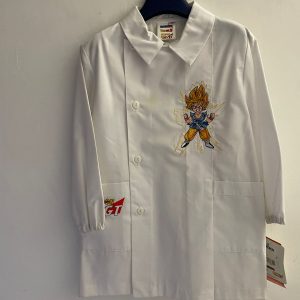 Grembiule Asilo Bianco con Ricamo Dragon Ball – Taglia 2A