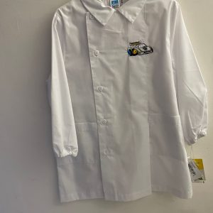 Grembiule Asilo Bianco con Ricamo Macchinina – Taglia 5A