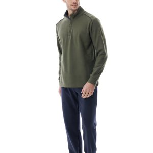 Pigiama da Uomo in Punto Milano con Collo Alto Jamas