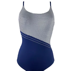 Coals Beach Costume Intero Coppe Righe