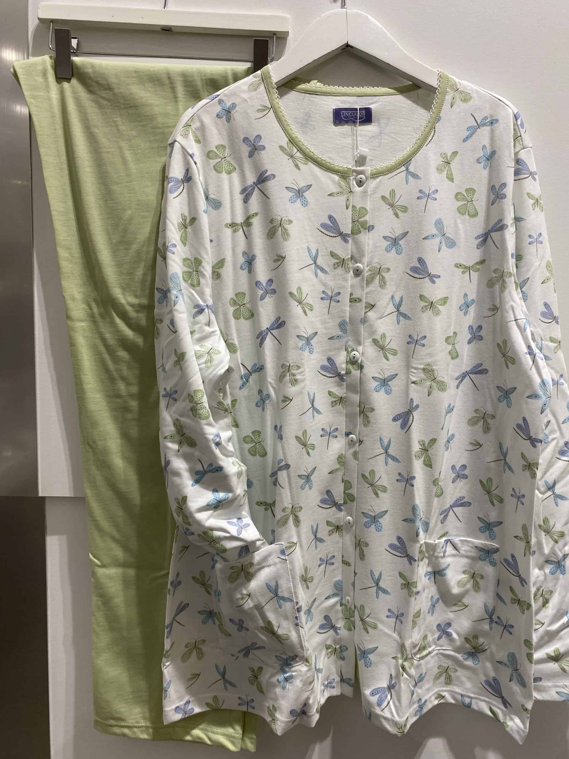 Pigiama lungo donna aperto avanti