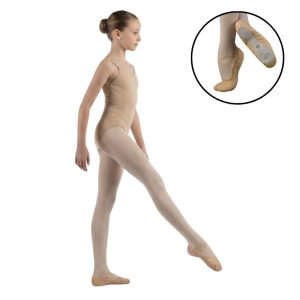 Scarpette Danza in Pelle Altrovedanza Precurvate Senza Laccetti – Tendu L1