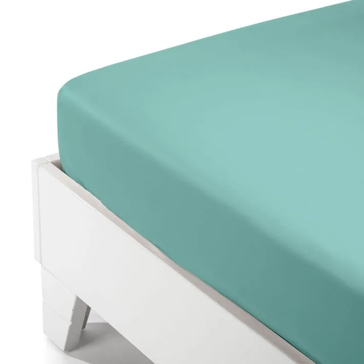 Lenzuolo Inferiore 1 Piazza e Mezza in Cotone Tinta Unita Caleffi