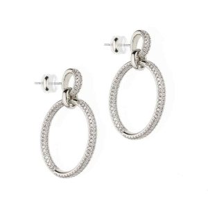 Orecchini Anello con Zirconi