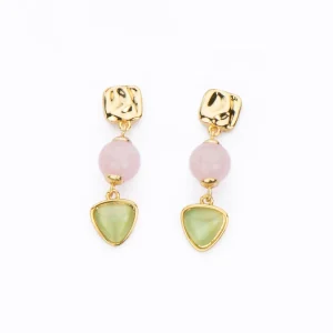 Orecchini Sorbet Quarzo Rosa
