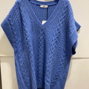 Gilet in Maglia con Lavorazione Intreccio Twinset