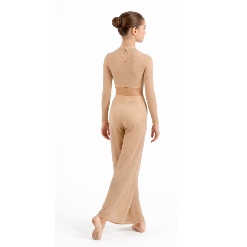 Pantalone da Danza a Gamba Ampia con Culotte Integrata – PL3 MIRAGE - immagine 3