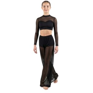 Pantalone da Danza a Gamba Ampia con Culotte Integrata – PL3 MIRAGE