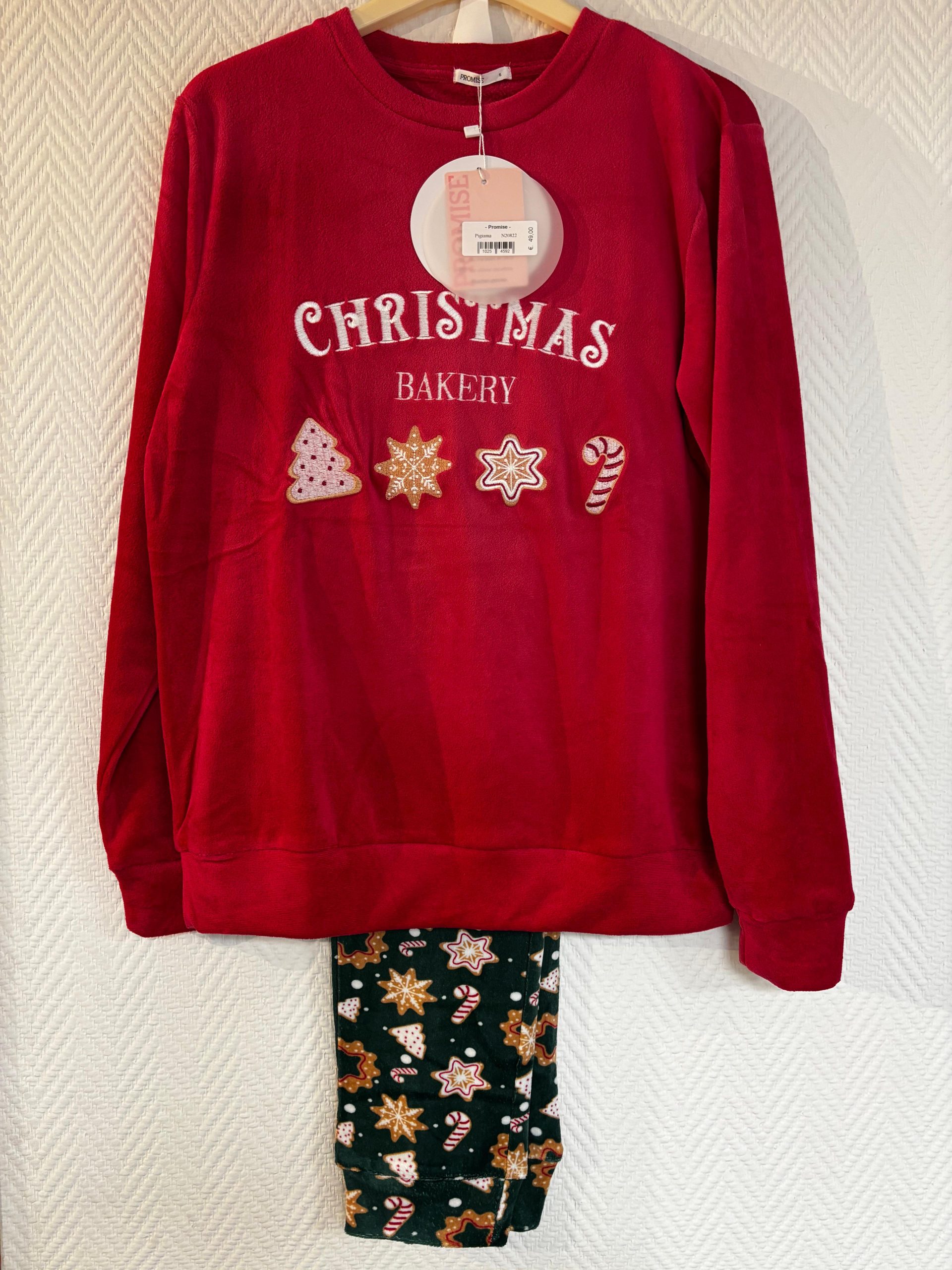 Pigiama Family Christmas Bakery Promise in coral - immagine 2