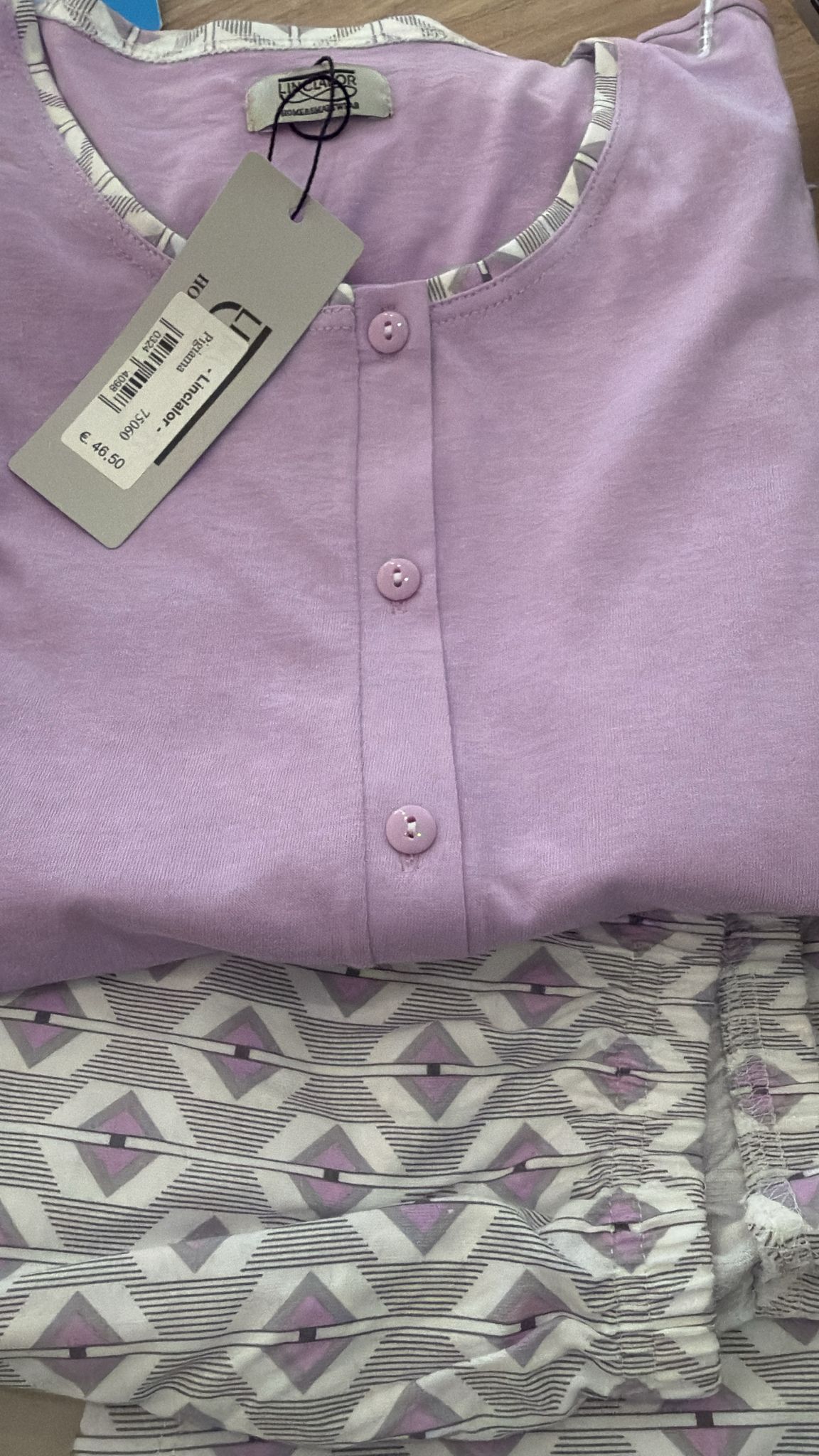 Pigiama Donna Linclalor Pinocchietto Mezza Manica – Comfort e Qualità - immagine 2