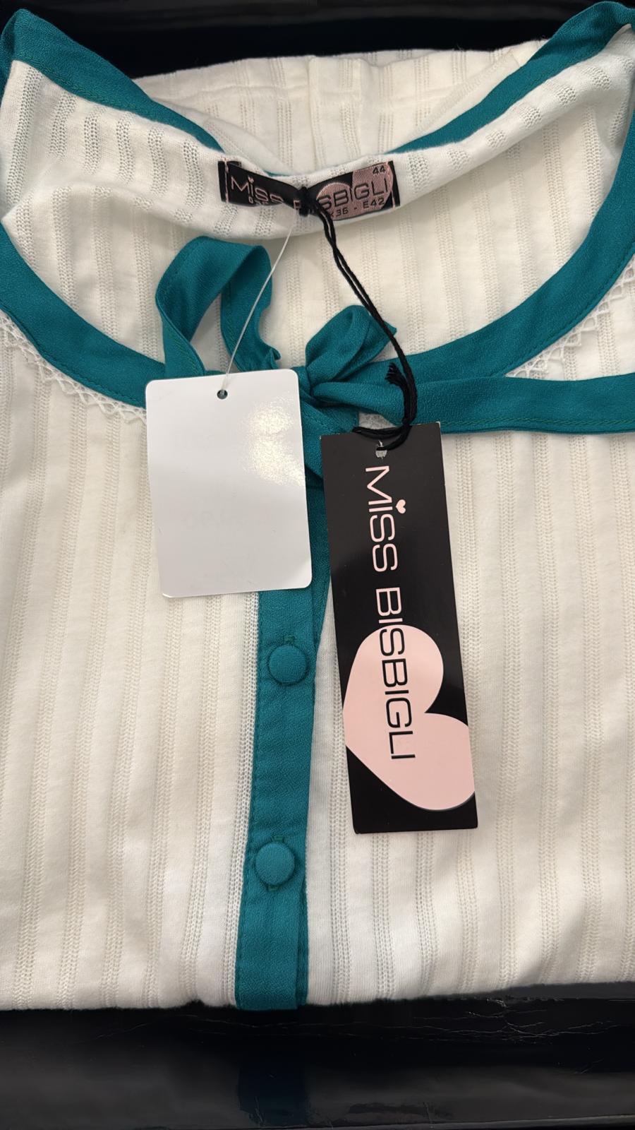 Pigiama Donna Mezza Manica con Pantalone Lungo – Ultimo Pezzo Taglia 44 | Prezzo Speciale - immagine 2