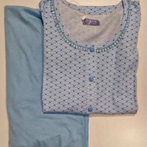 Pigiama Linclalor mezza manica pantalone lungo celeste