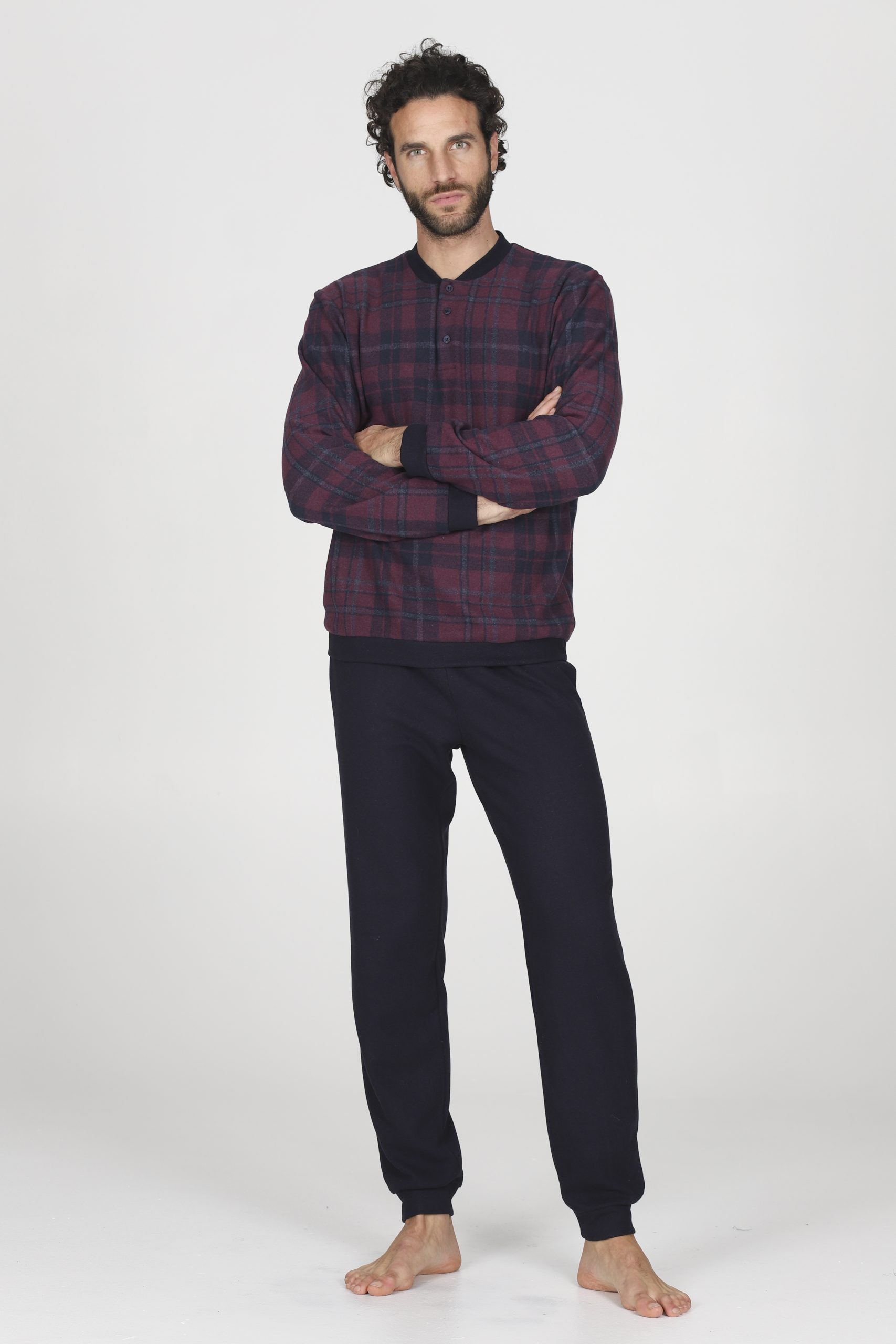 Pigiama Tuta Serafino Uomo Julipet in punto milano - immagine 2