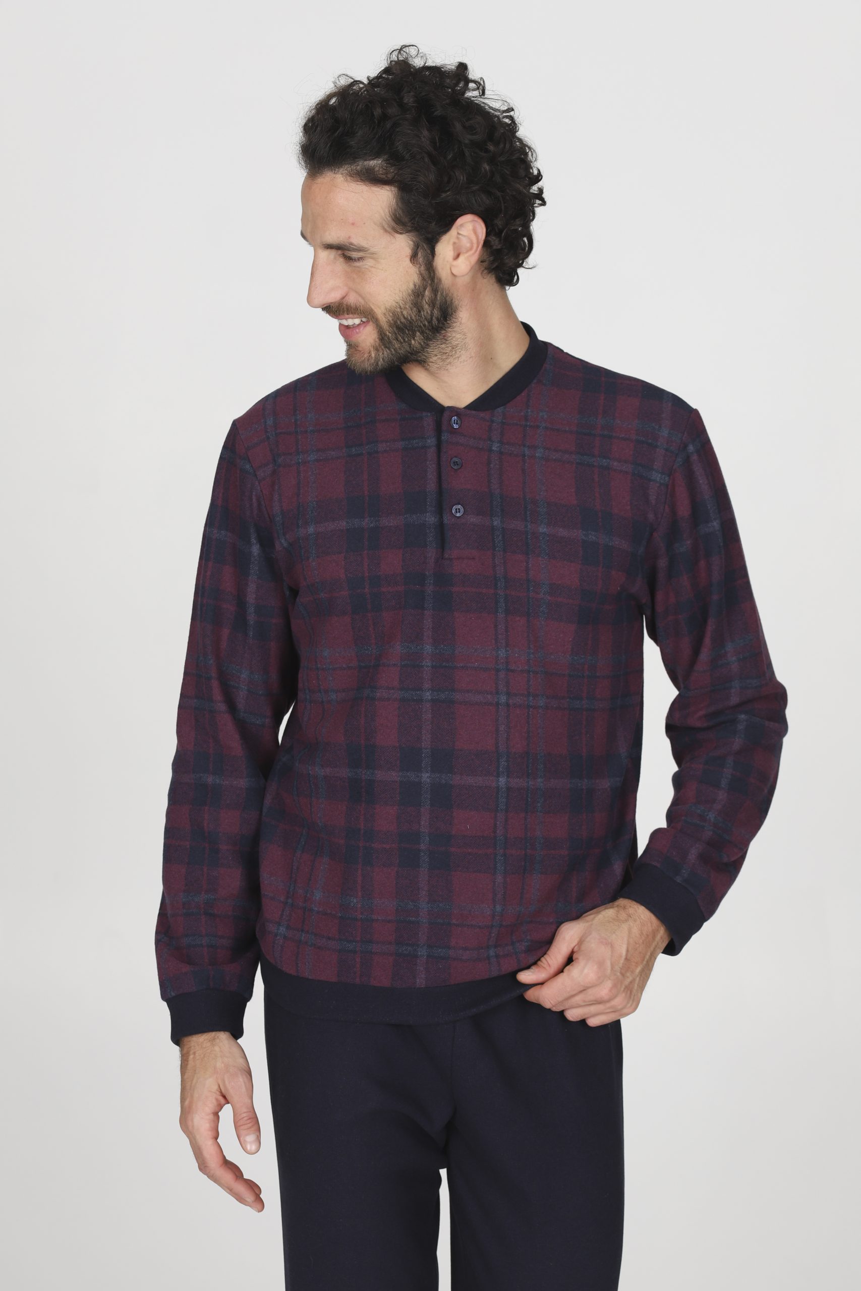 Pigiama Tuta Serafino Uomo Julipet in punto milano - immagine 3