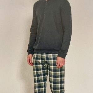 Pigiama Uomo Serafino in Caldo Cotone