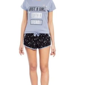 Pigiama corto Di Maestro nero e ceruleo CHAOS