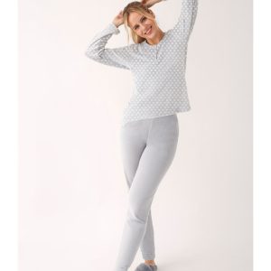 Pigiama donna in velluto elasticizzatoÂ
