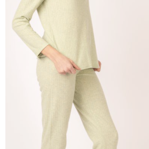 Pigiama donna serafino a costine