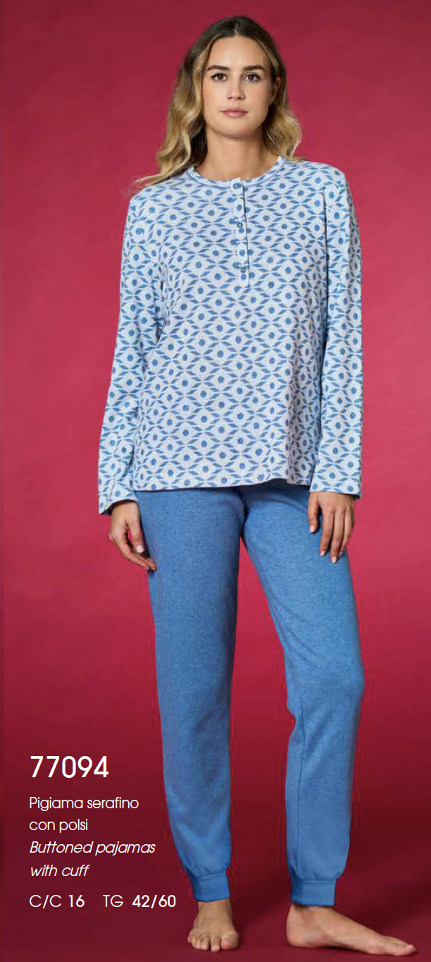 Pigiama donna serafino in punto Milano
