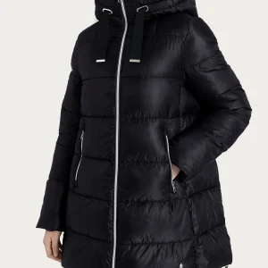 Piumino lungo con cappuccio da donna Ragno in Vegan Down