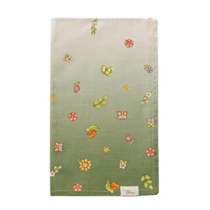 Runner in Cotone Country Flowers Green Thun